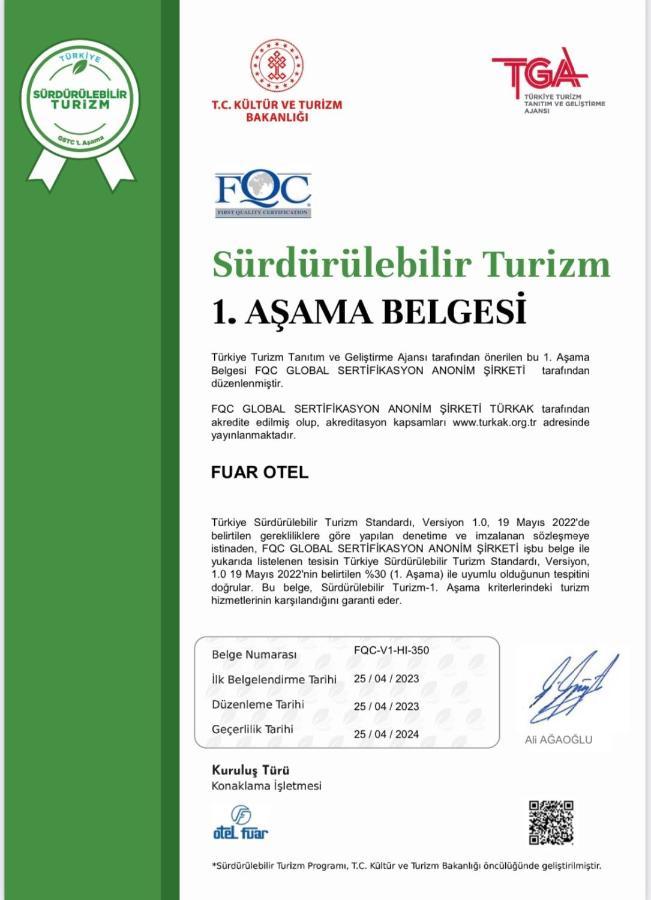 Fuar Hotel Istanbul Exterior photo